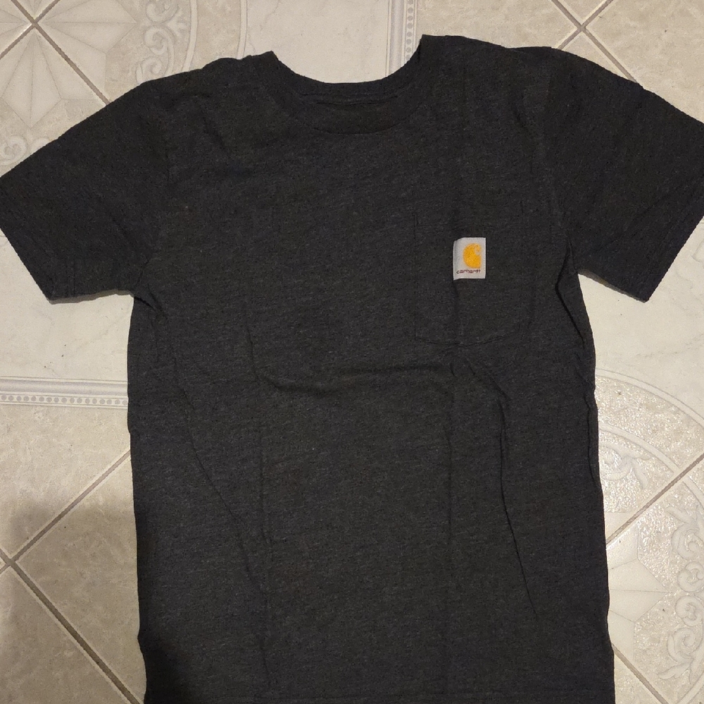 Kids Carhartt Charcoal Pocket Tee
